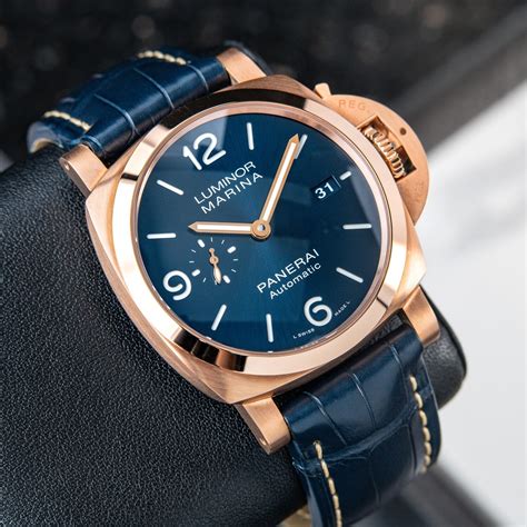 panerai rose gold watch|panerai sandwich dial.